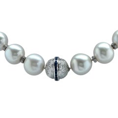 South Sea Pearl Necklace with Interchangeable Diamond Clasp