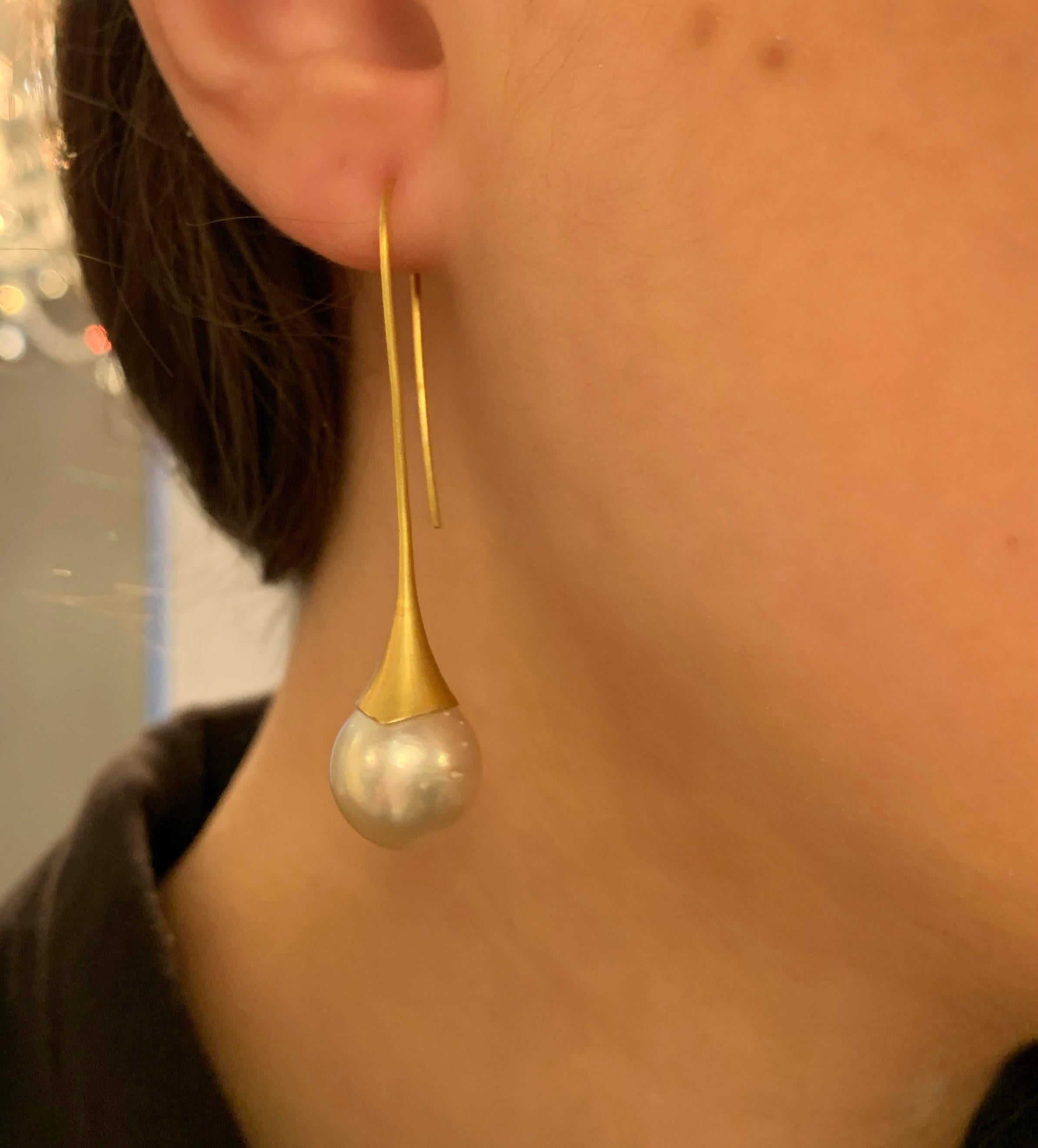 trumpet earrings
