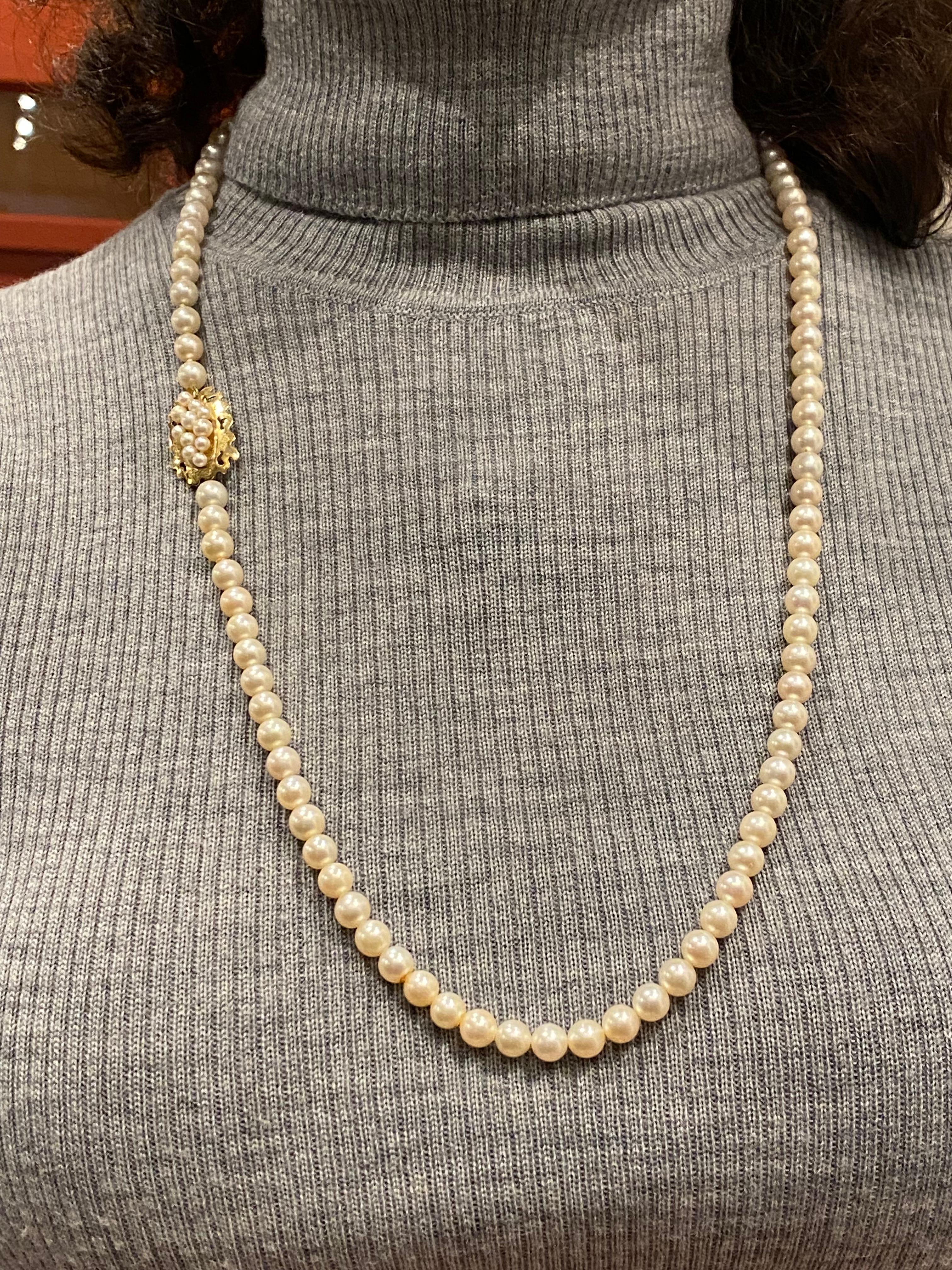 South Sea Pearl Opera Length 78cm (30.7 inches) Necklace 18K Gold & Pearl Clasp For Sale 2