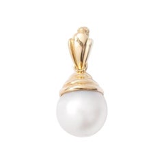 South Sea Pearl Pendant with Clip, 18 Karat Gold