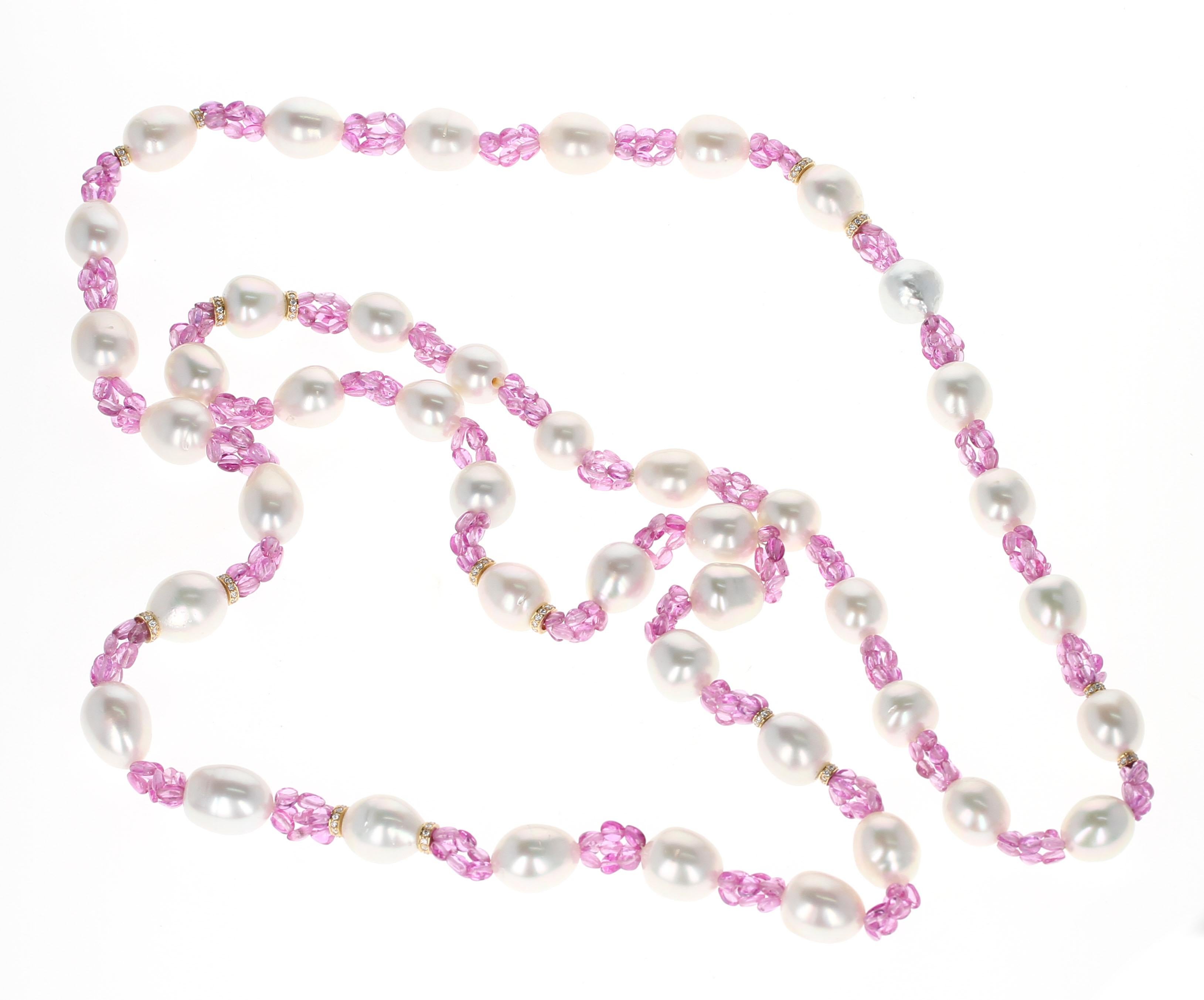 pink sapphire beads