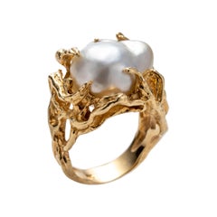 South Sea Pearl Ring GIA Certified