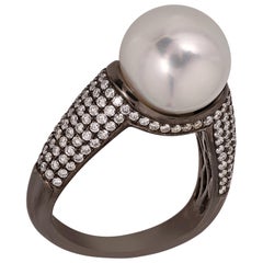 BELPEARL South Sea Pearl Ring Set in 18 Karat Gold