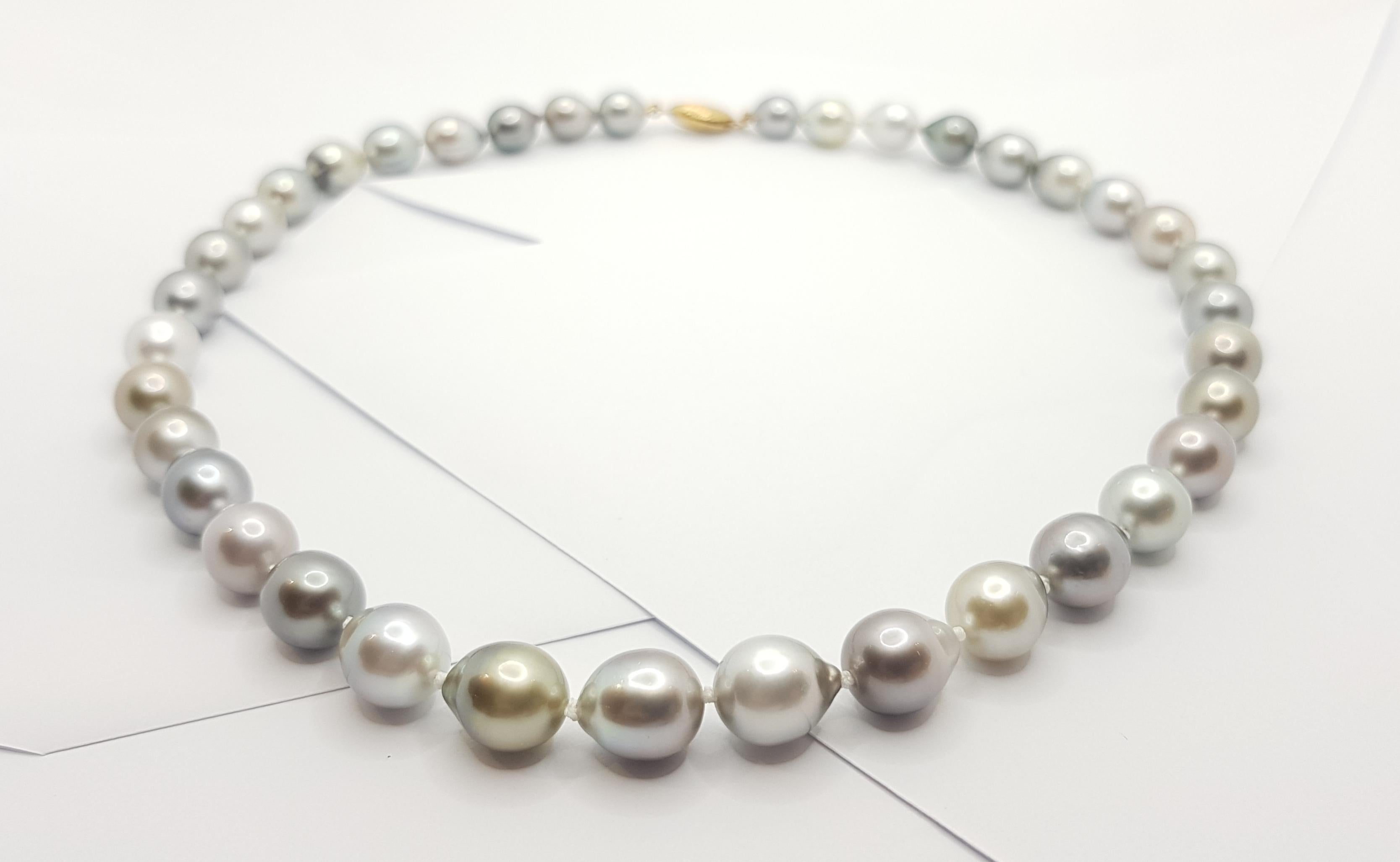Contemporary South Sea Pearl with 18 Karat Gold Clasp For Sale