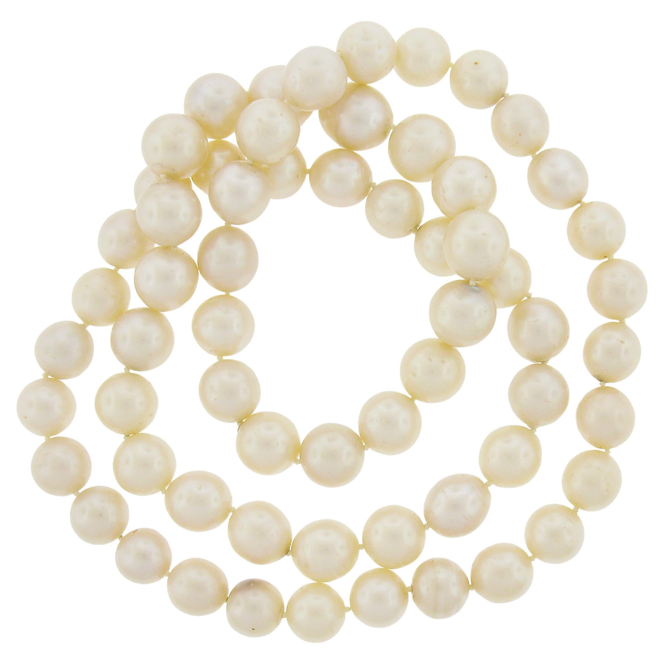 South Sea Saltwater Pearl Slip On GIA Graded 11.73-14.60mm Strand Necklace