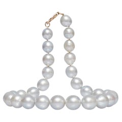 South Sea Silver Pearls Choker