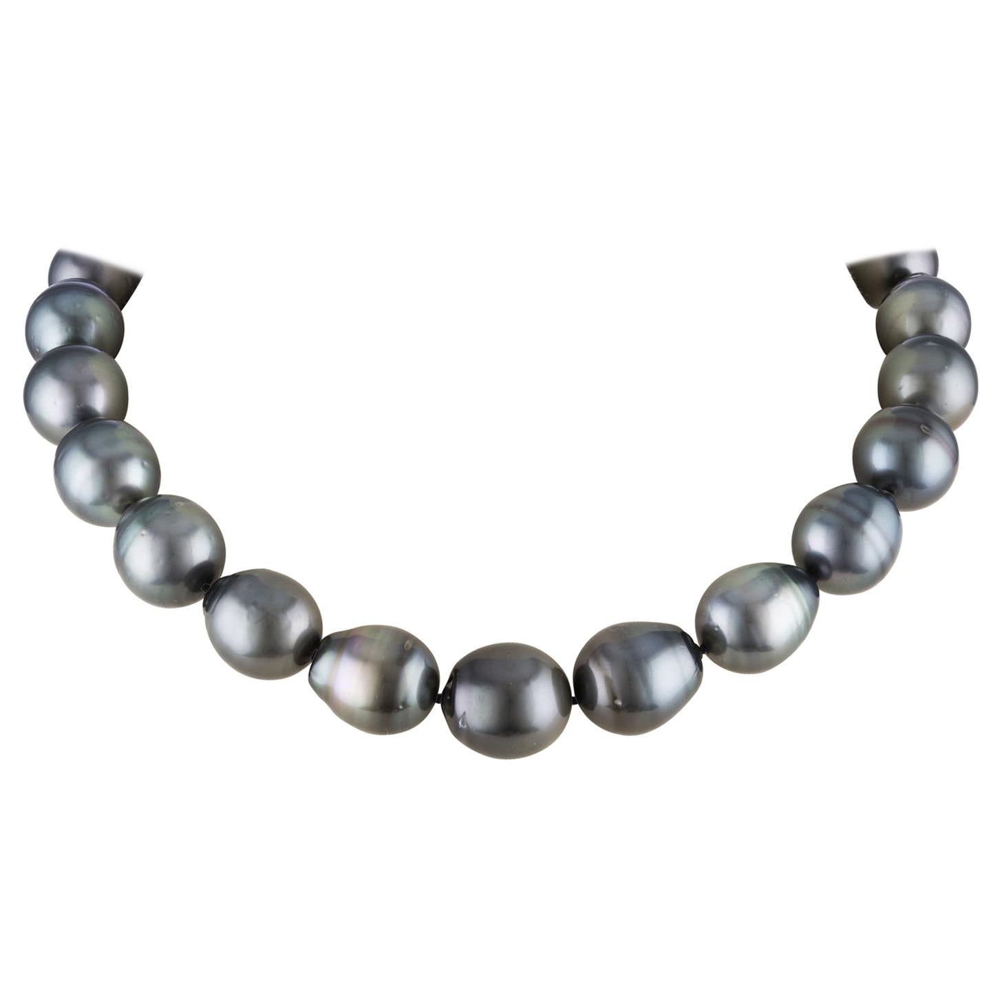 South Sea Tahitian Baroque Cultured Pearl Choker Necklace