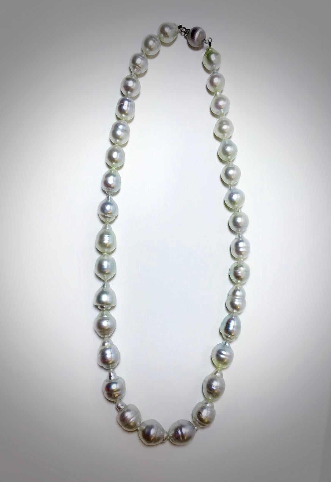 Contemporary South Sea White Baroque Pearls Necklace