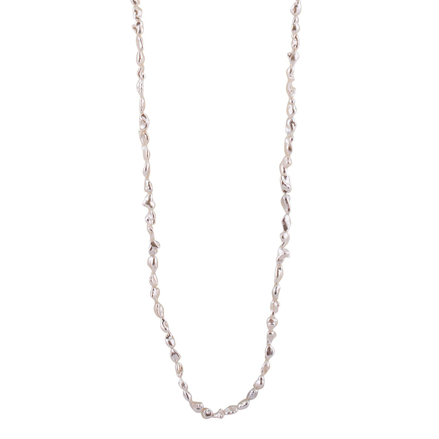 South Sea White Keshi Cultured Pearl Rope Necklace In New Condition For Sale In New York, NY