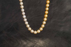 South Sea White to Golden Ombred Pearl Necklace