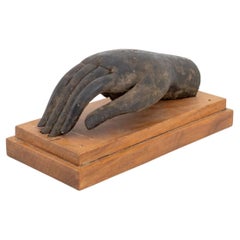 Southeast Asian Bronze Buddha Hand Sculpture