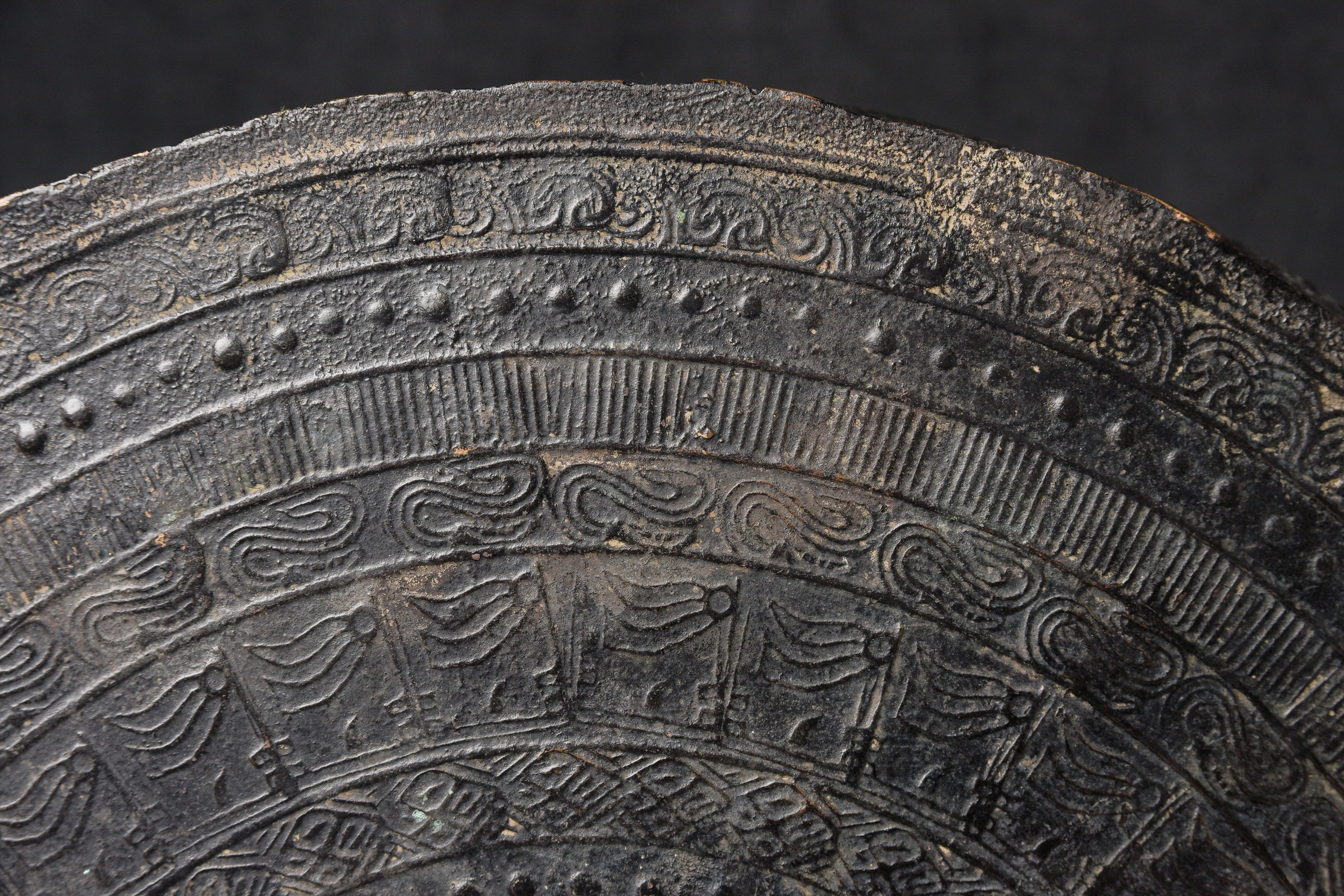 Tambor de bronce del sudeste asiático del siglo XV o anterior. 10208 en venta 1