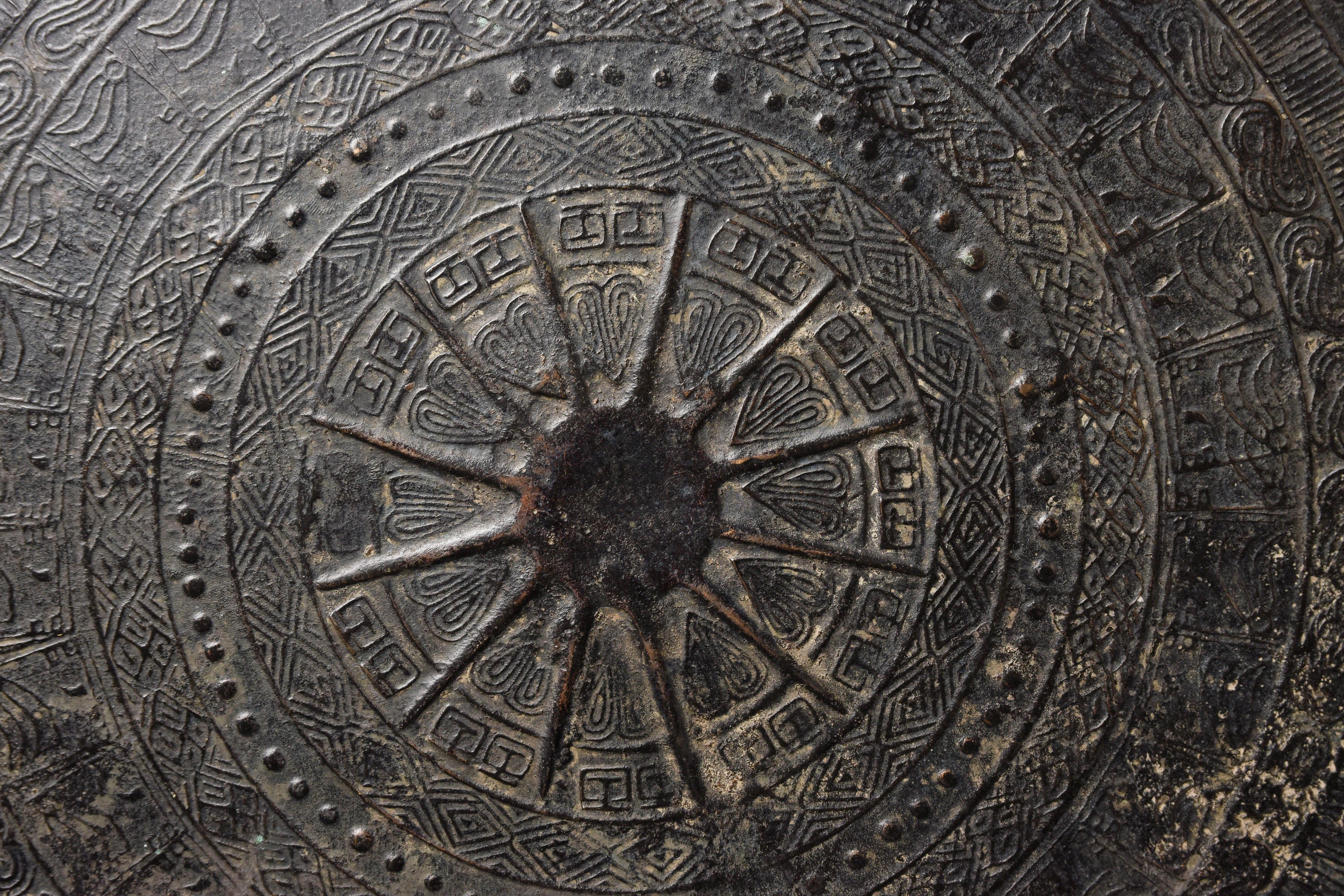 Tambor de bronce del sudeste asiático del siglo XV o anterior. 10208 en venta 2