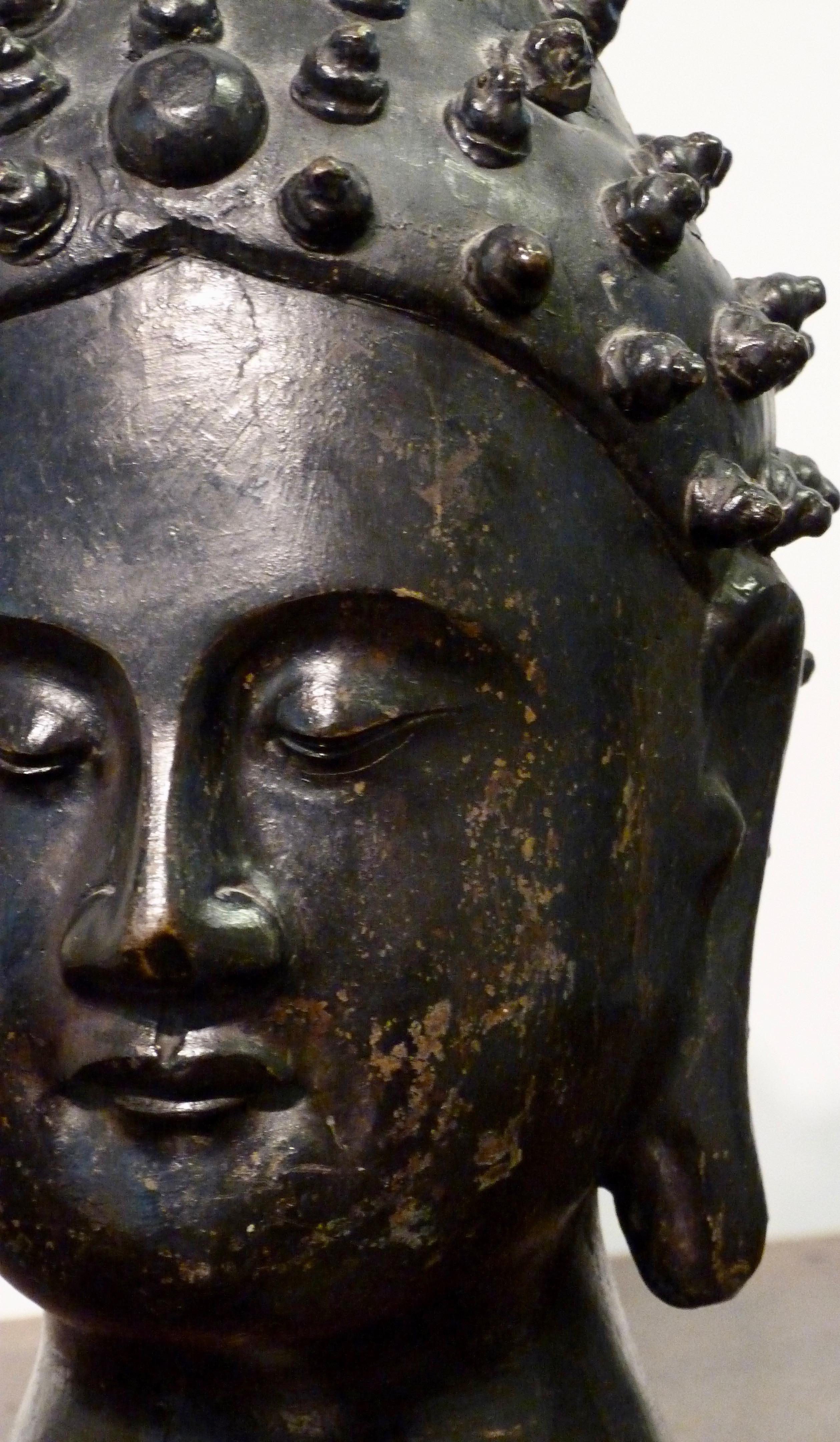 Südostasiatische Skulptur eines Buddha' (Bronze) im Angebot