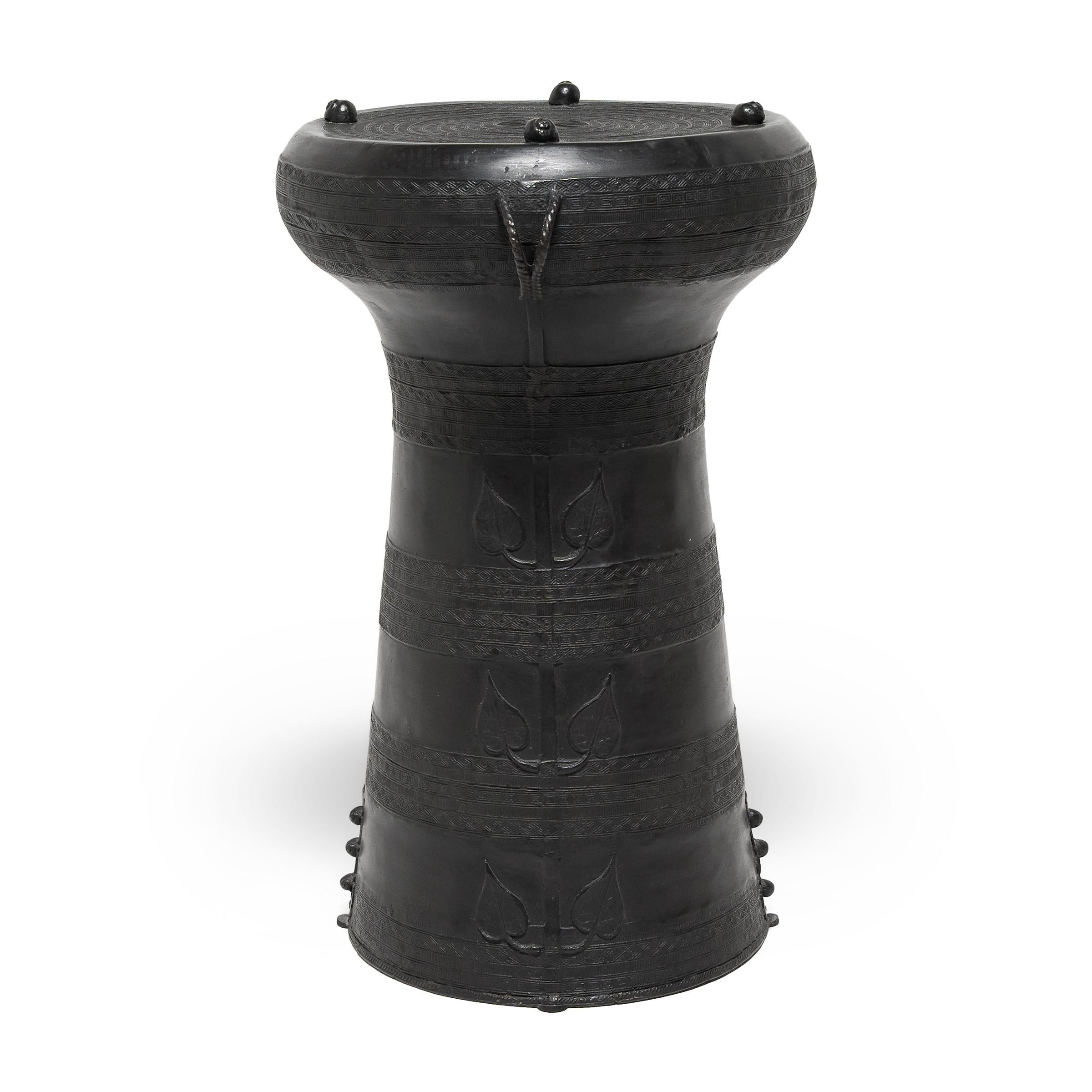 Cast Southeast Asian Bronze Rain Drum