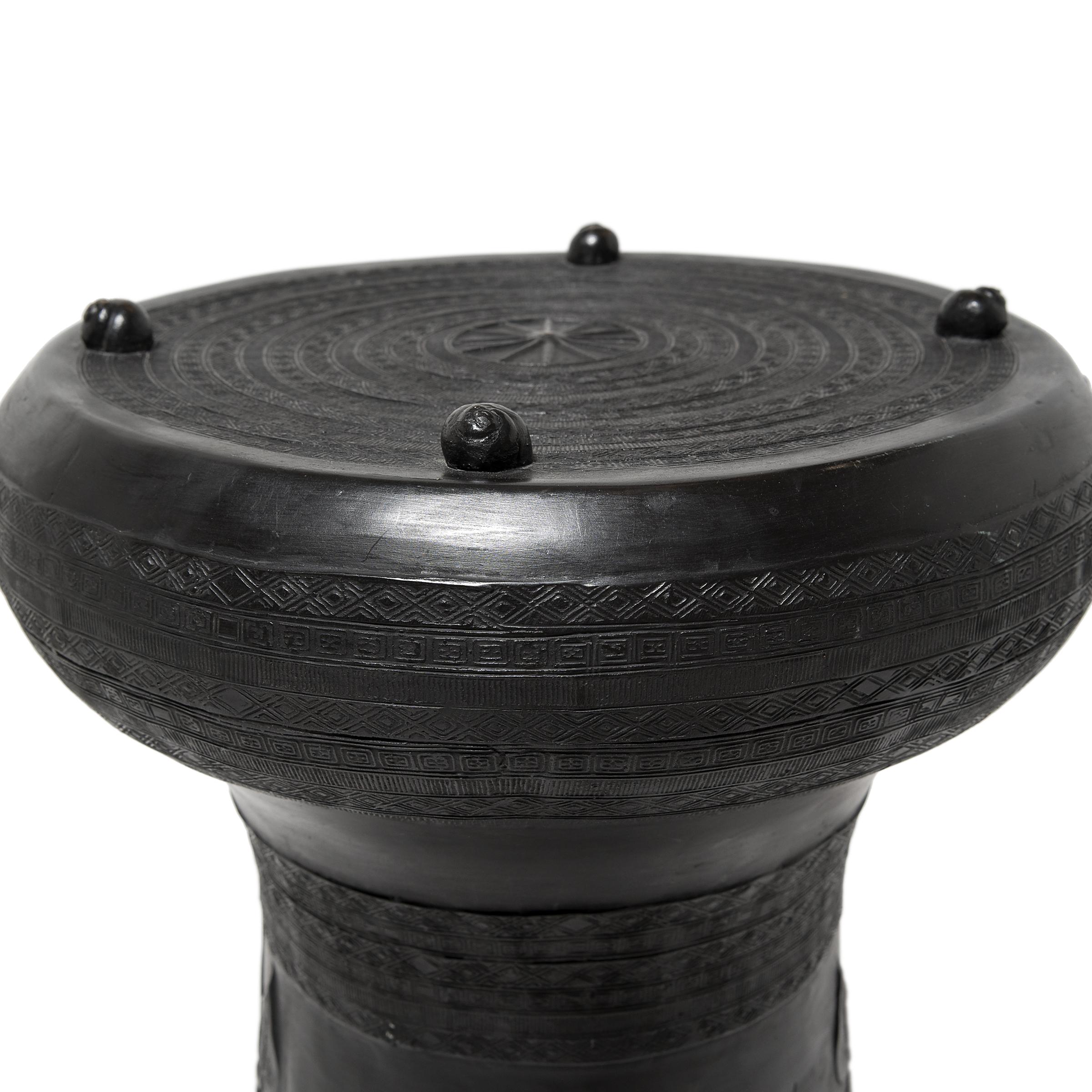 20th Century Southeast Asian Bronze Rain Drum