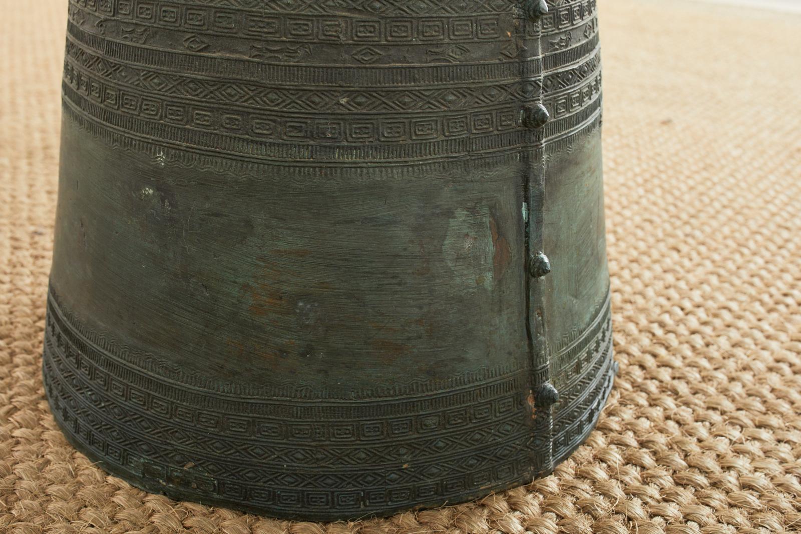 Southeast Asian Bronze Rain Drum or Drinks Table 6