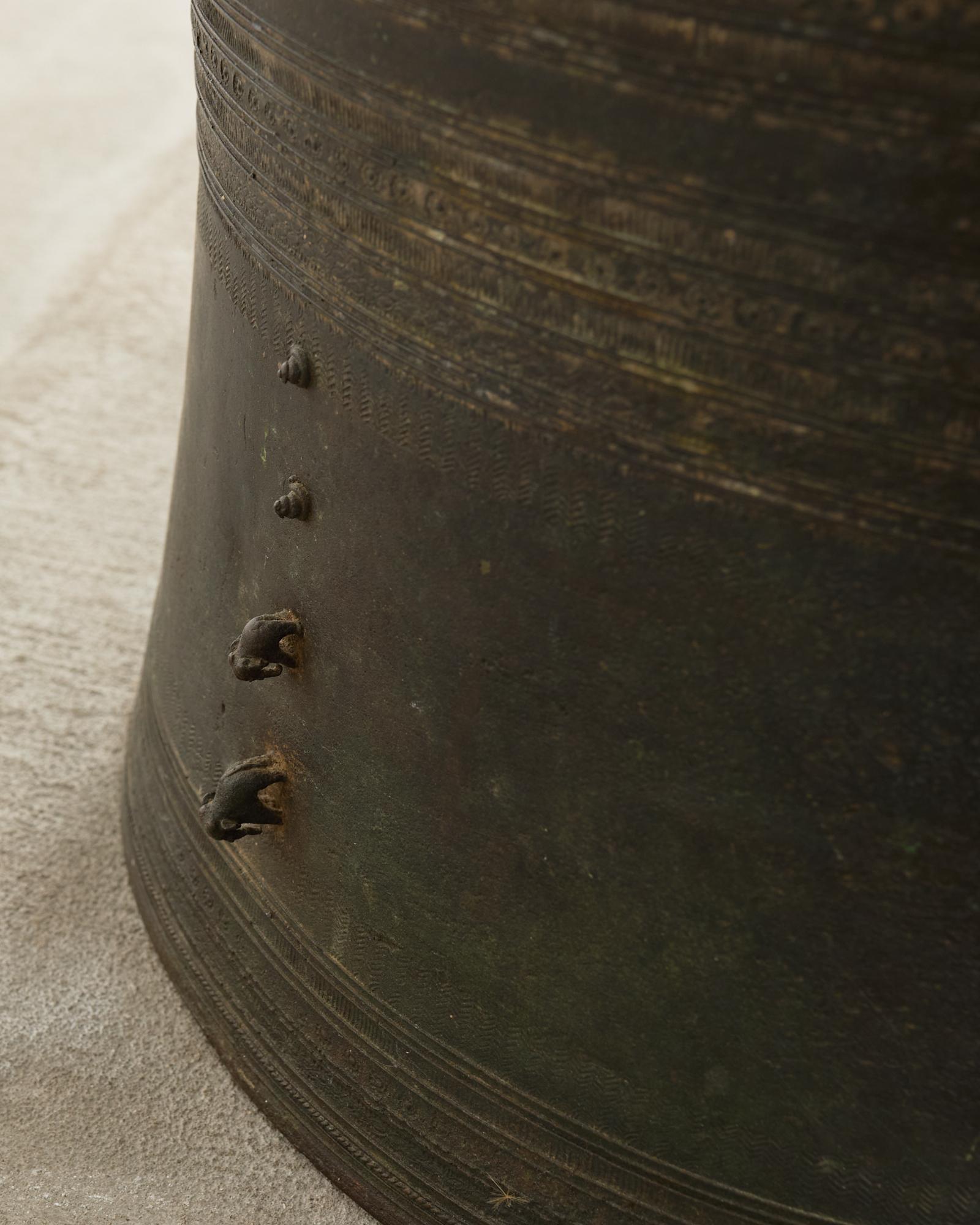 Southeast Asian Bronze Rain Drum or Drinks Table 8