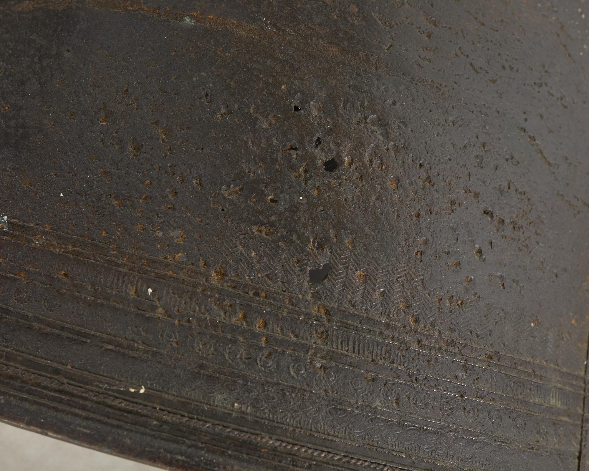 Southeast Asian Bronze Rain Drum or Drinks Table 11
