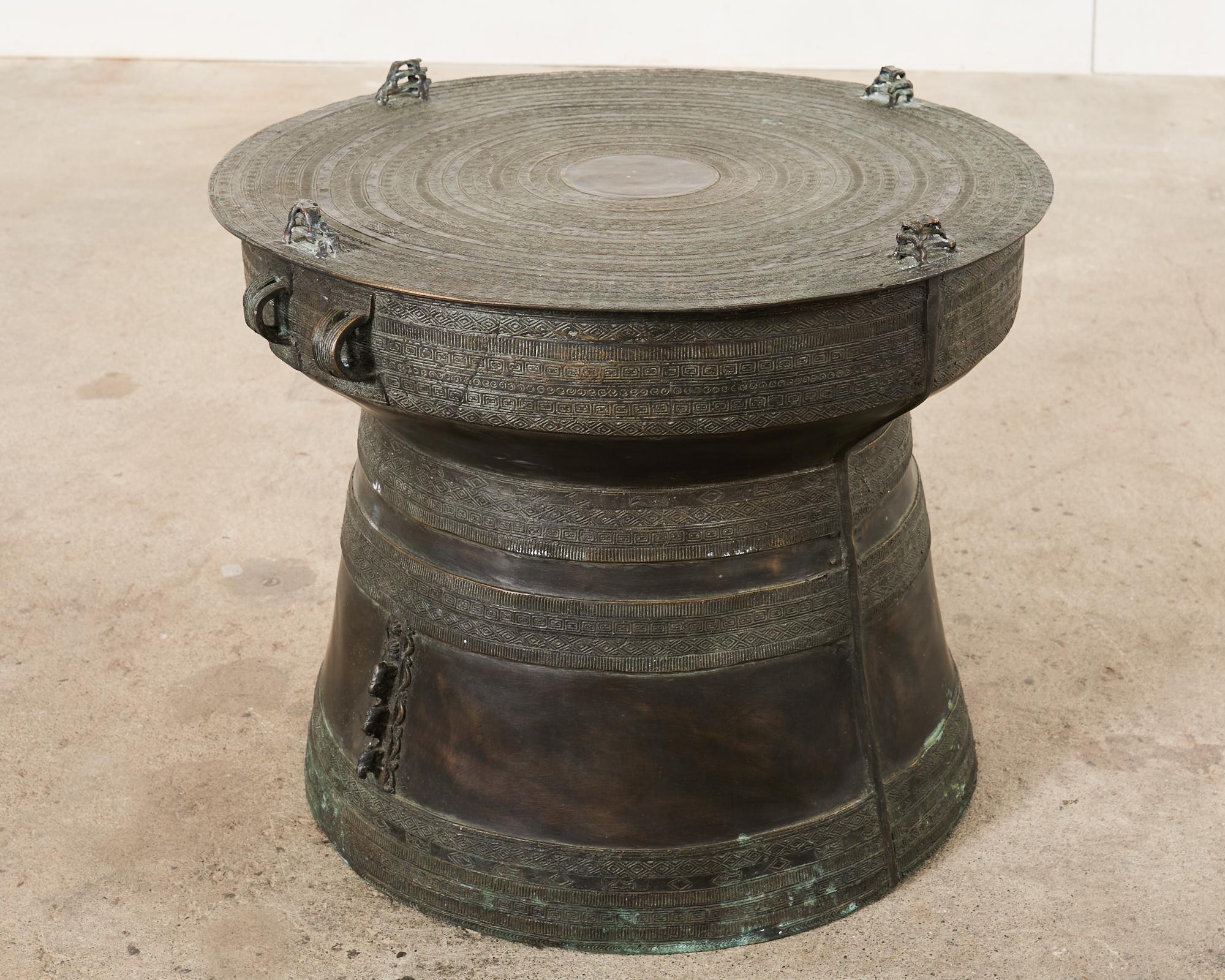 brass rain drum