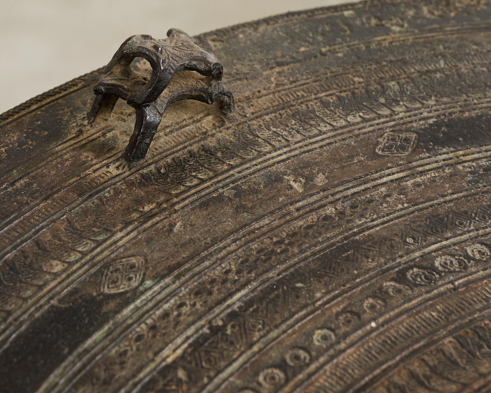 Southeast Asian Bronze Rain Drum or Drinks Table 1