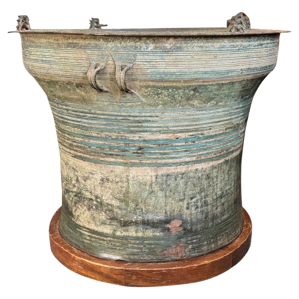 Southeast Asian Bronze Rain Drum or Drinks Table