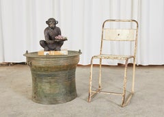 Southeast Asian Bronze Rain Drum or Frog Drum Table