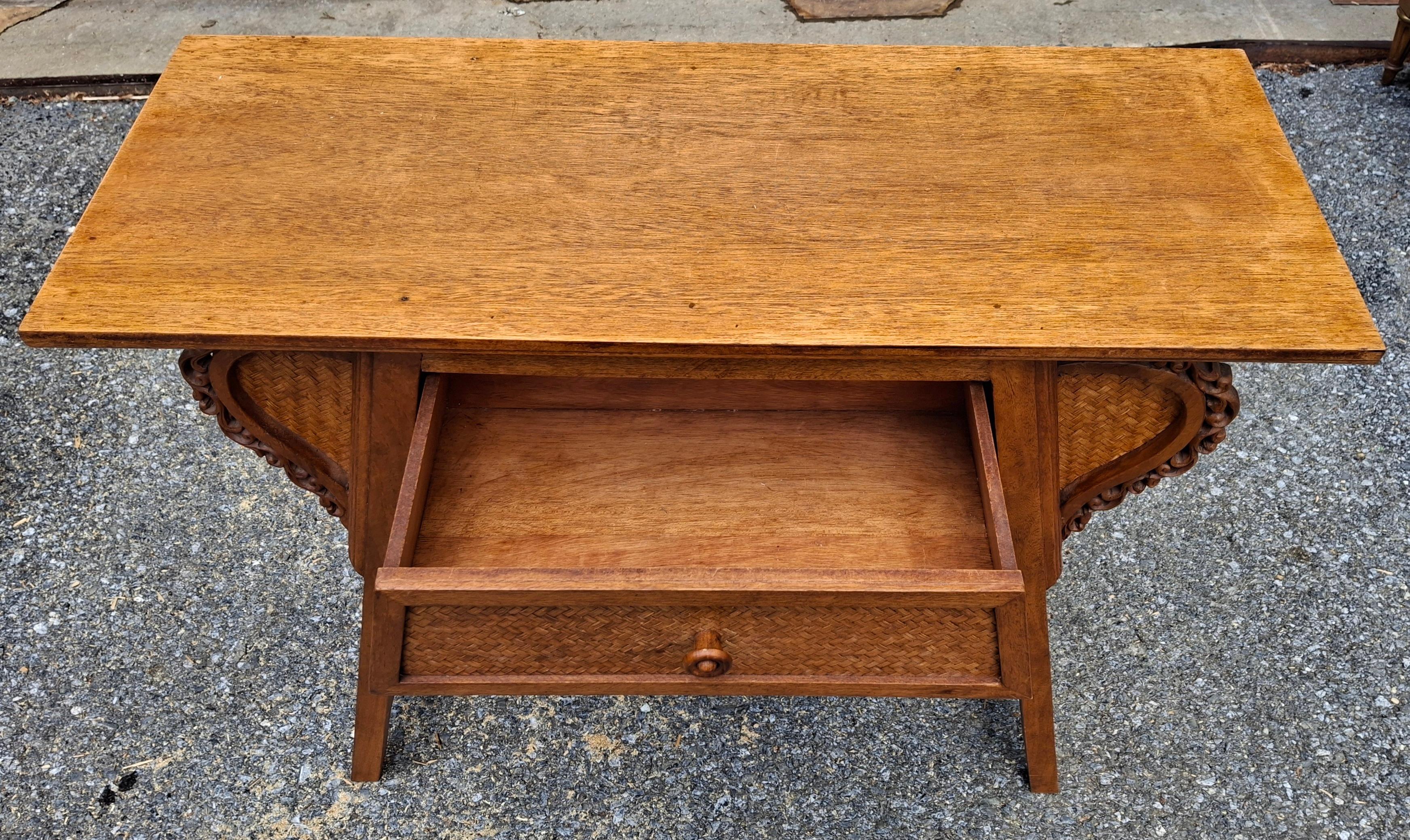 Unknown Southeast Asian Carved Fruitwood Console/ Altar Table For Sale