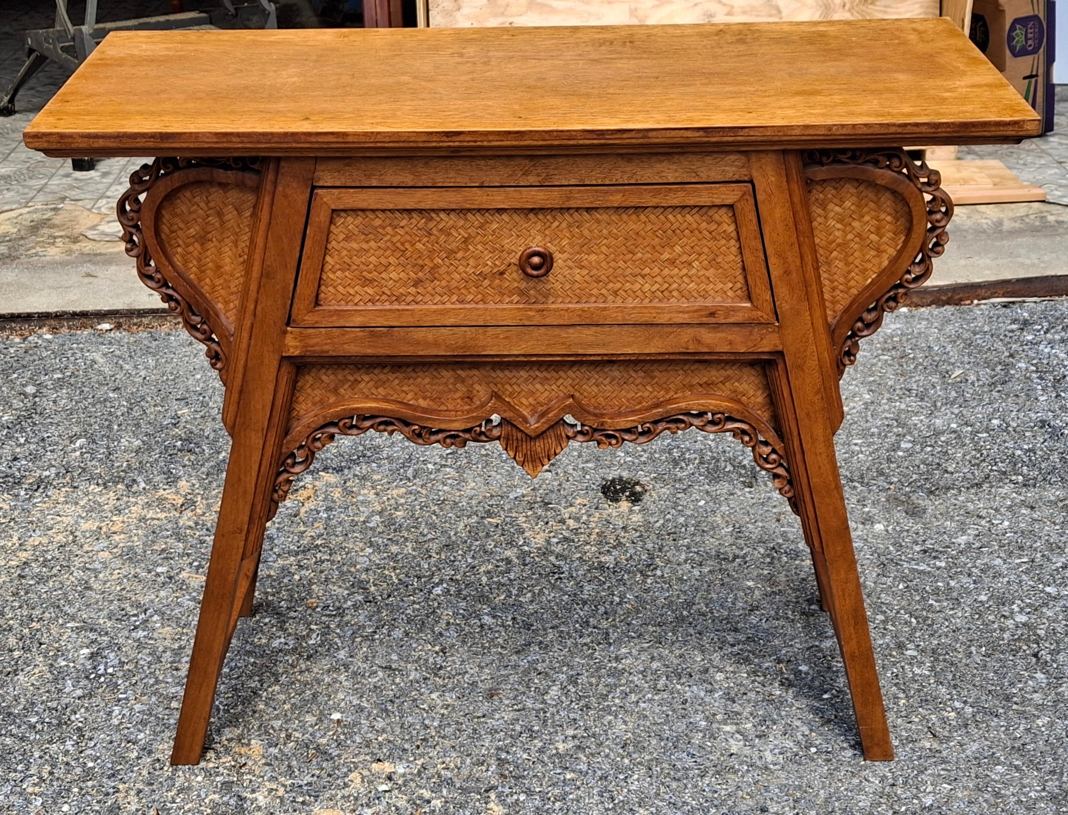 20th Century Southeast Asian Carved Fruitwood Console/ Altar Table For Sale