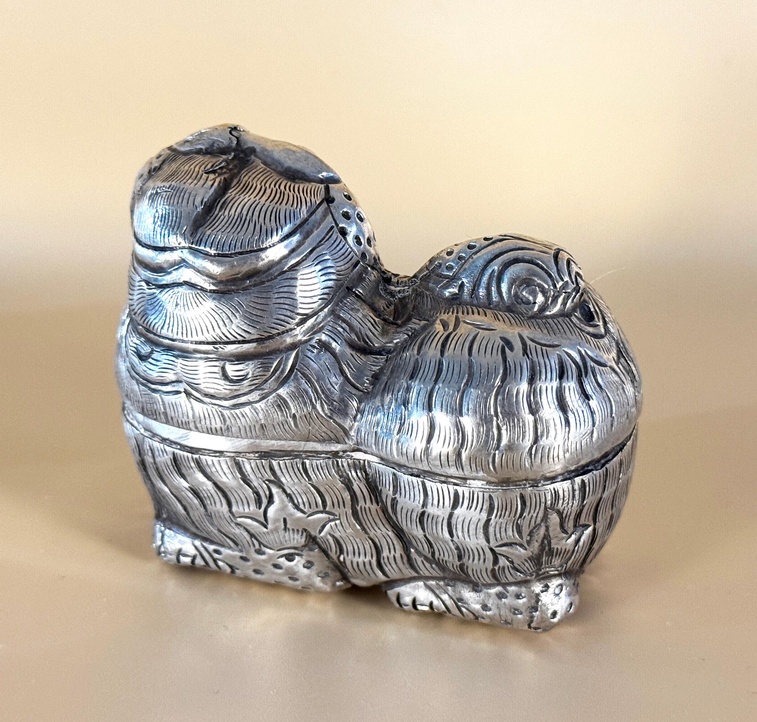 Cajas de Betel de Plata Decorativas del Sudeste Asiático Sudasiático oriental