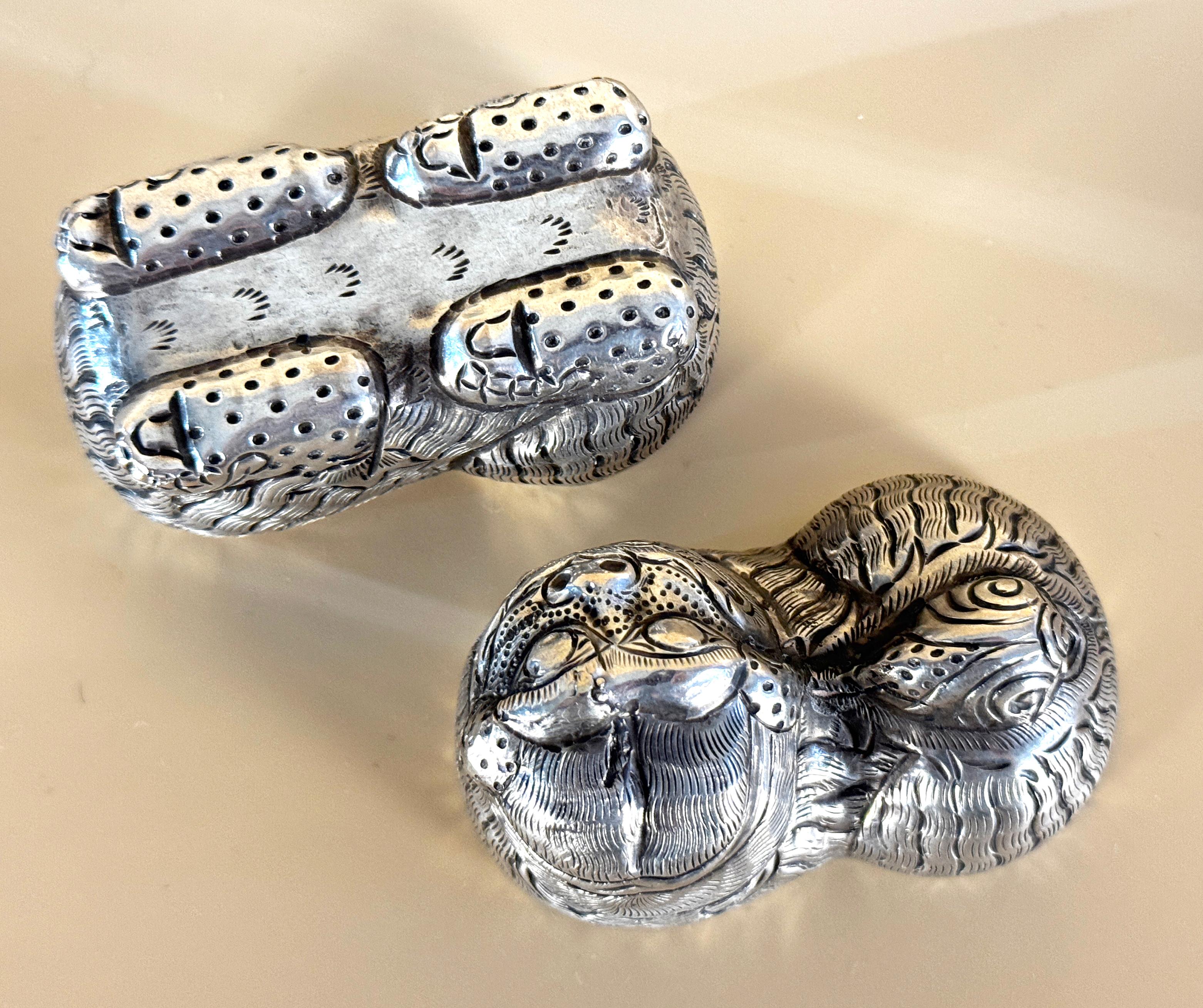 Cajas de Betel de Plata Decorativas del Sudeste Asiático en Bastante bueno Estado en Philadelphia, PA