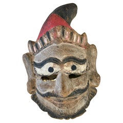 Southeast Asian Folk Art Wooden Mask