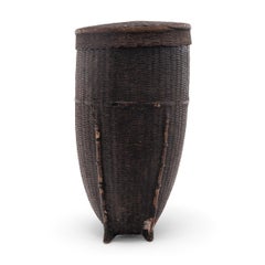 Southeast Asian Lacquered Pack Basket