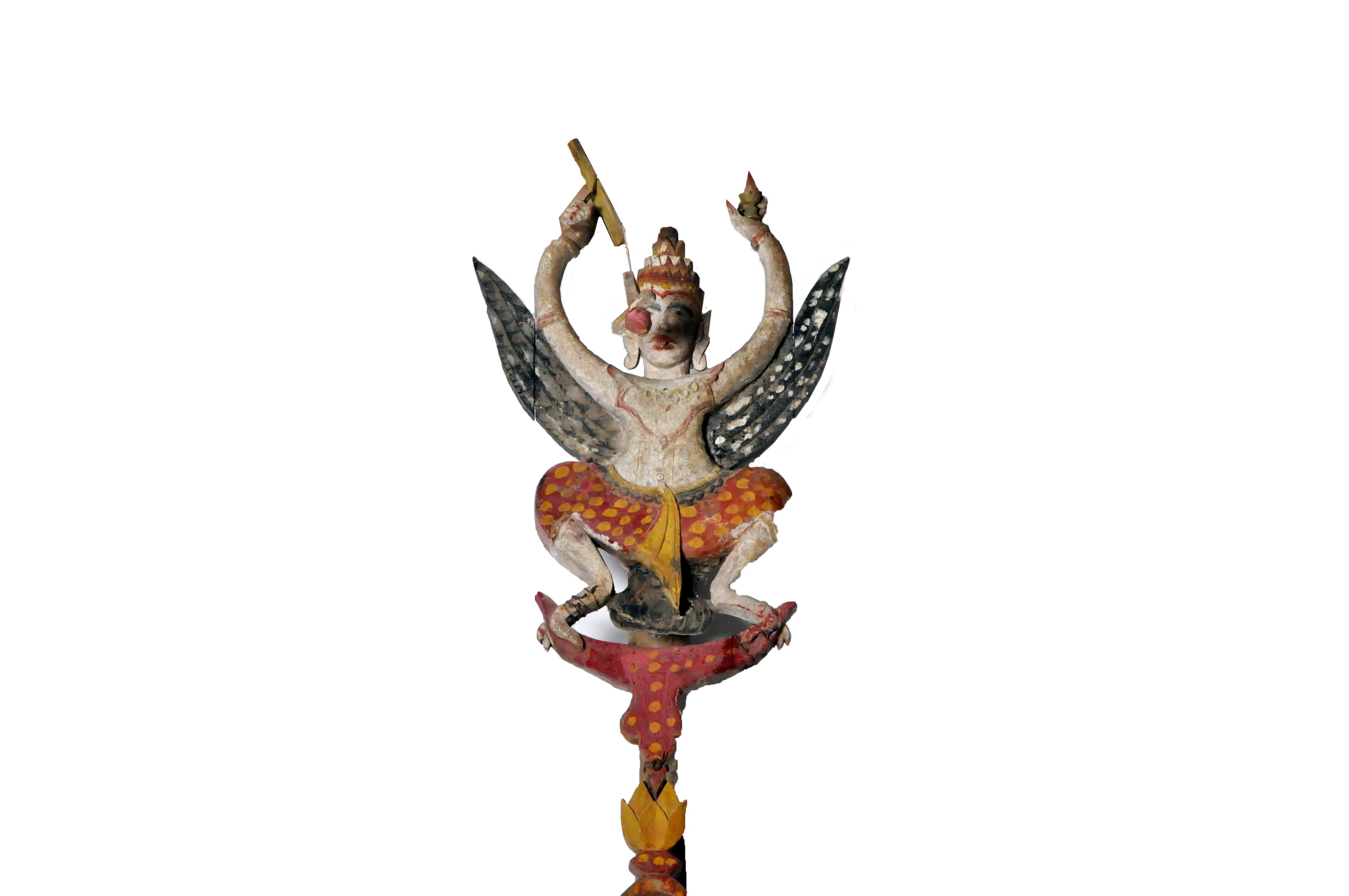 Southeast Asian Openwork Architectural Fragment with Garuda-Form Finial For Sale 12