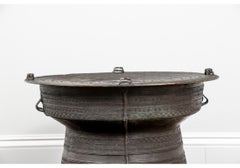 Southeast Asian Patinated Bronze Rain Drum