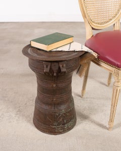 Southeast Asian Patinated Bronze Rain Drum or Drinks Table