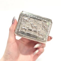 Southeast Asian Silver Dresser Box or Cigarette Case