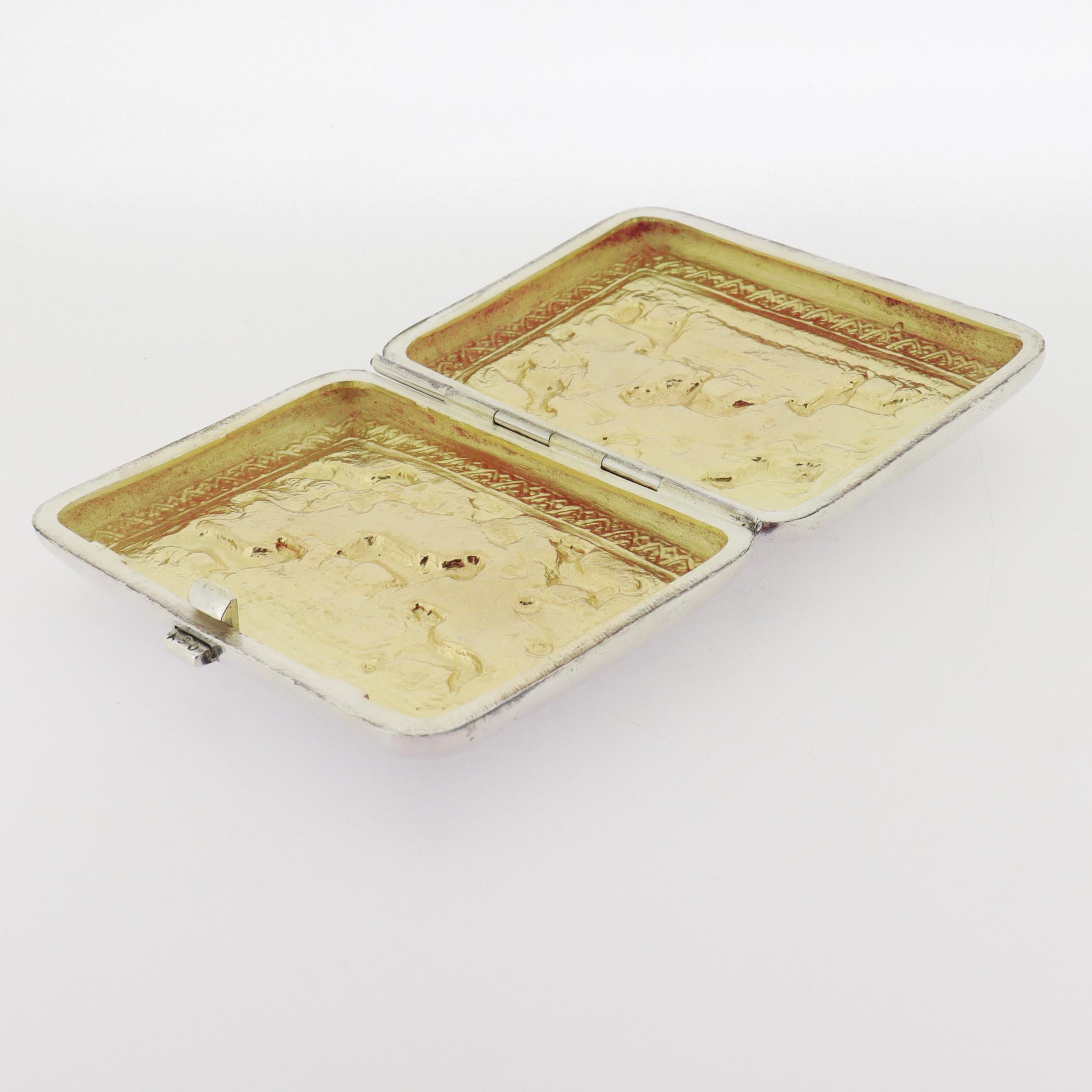 Südostasiatische Silber-Dresserbox oder Zigarettenetui im Angebot 5