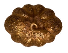 Southeast Asian Silver Repousse Pumpkin Shaped Box