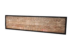 Southeast Asian Teak Wood Temple Panel