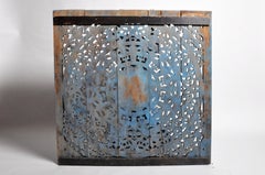 Southeast Asian Wood Carved Flower Panel