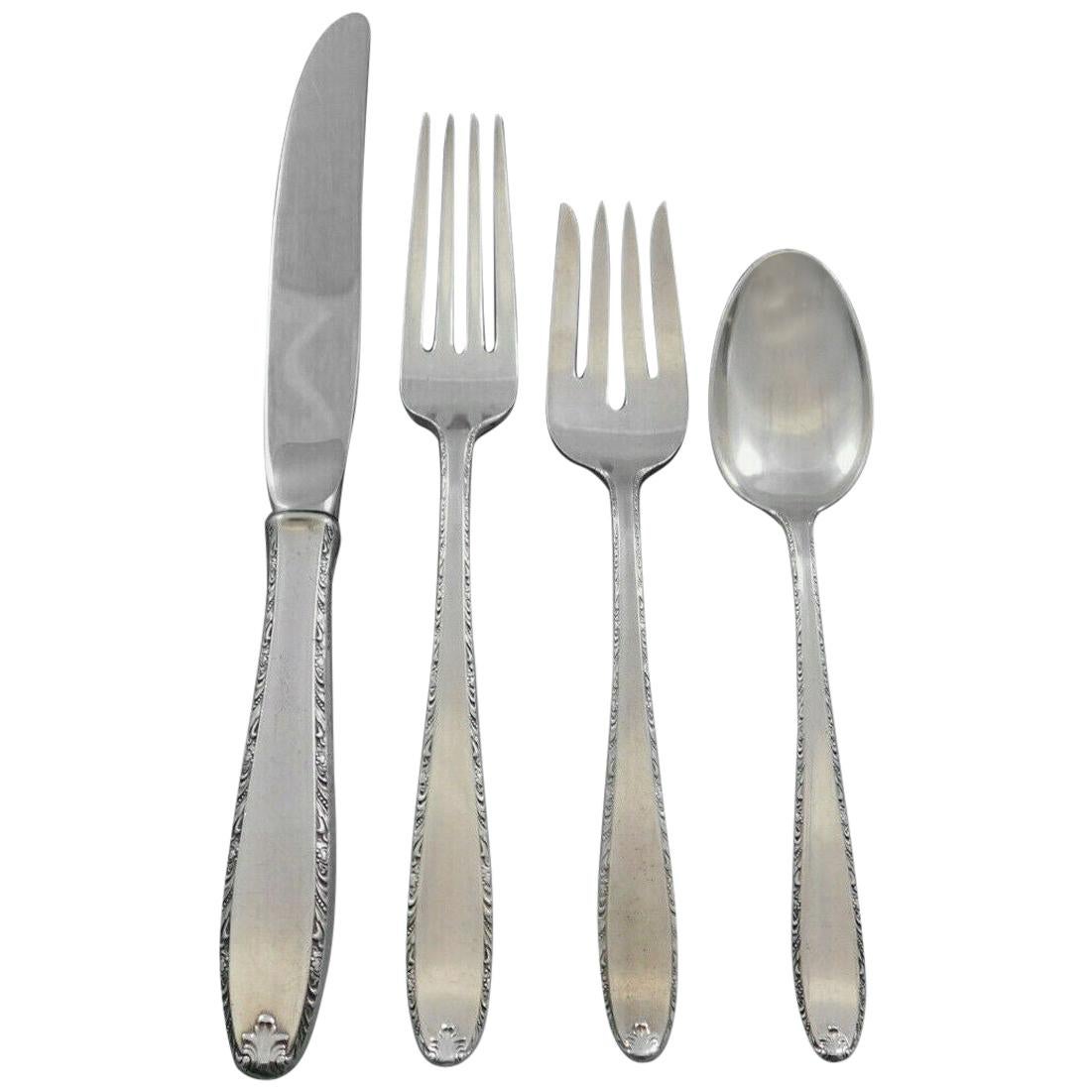 Southern Charm by Alvin Sterling Silver Flatware Set for 8 Service 32 Pcs