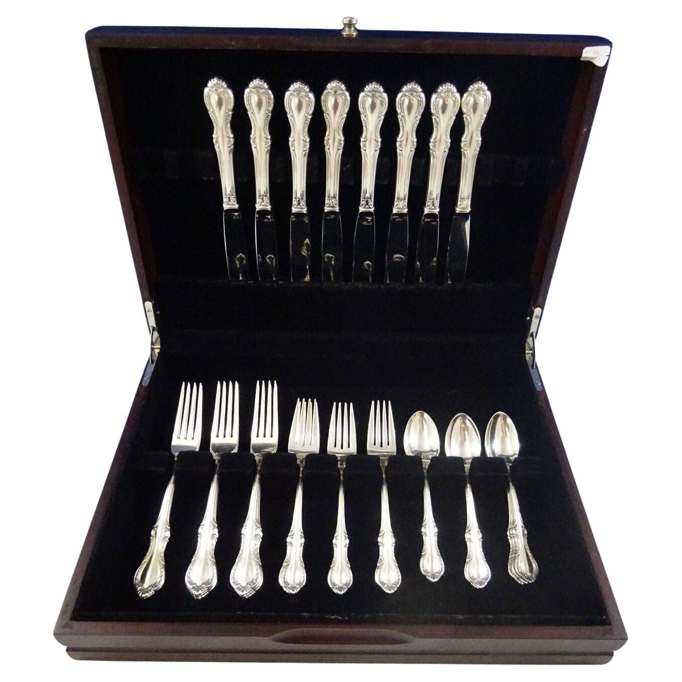 Coloni by International Sterling Silver Flatware Set 8 Service 32 Pcs