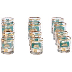 Southern Comfort 22-Karat Gold Commemorative Glassware, 1968