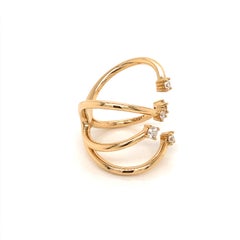 Southern Cross Ring Crafted in 18 Karat Yellow Gold with Diamonds