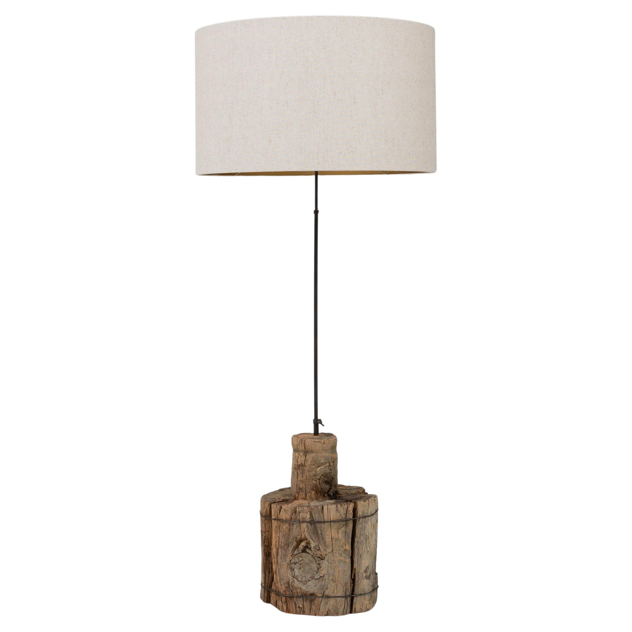 Southern European Wooden Floor Lamp