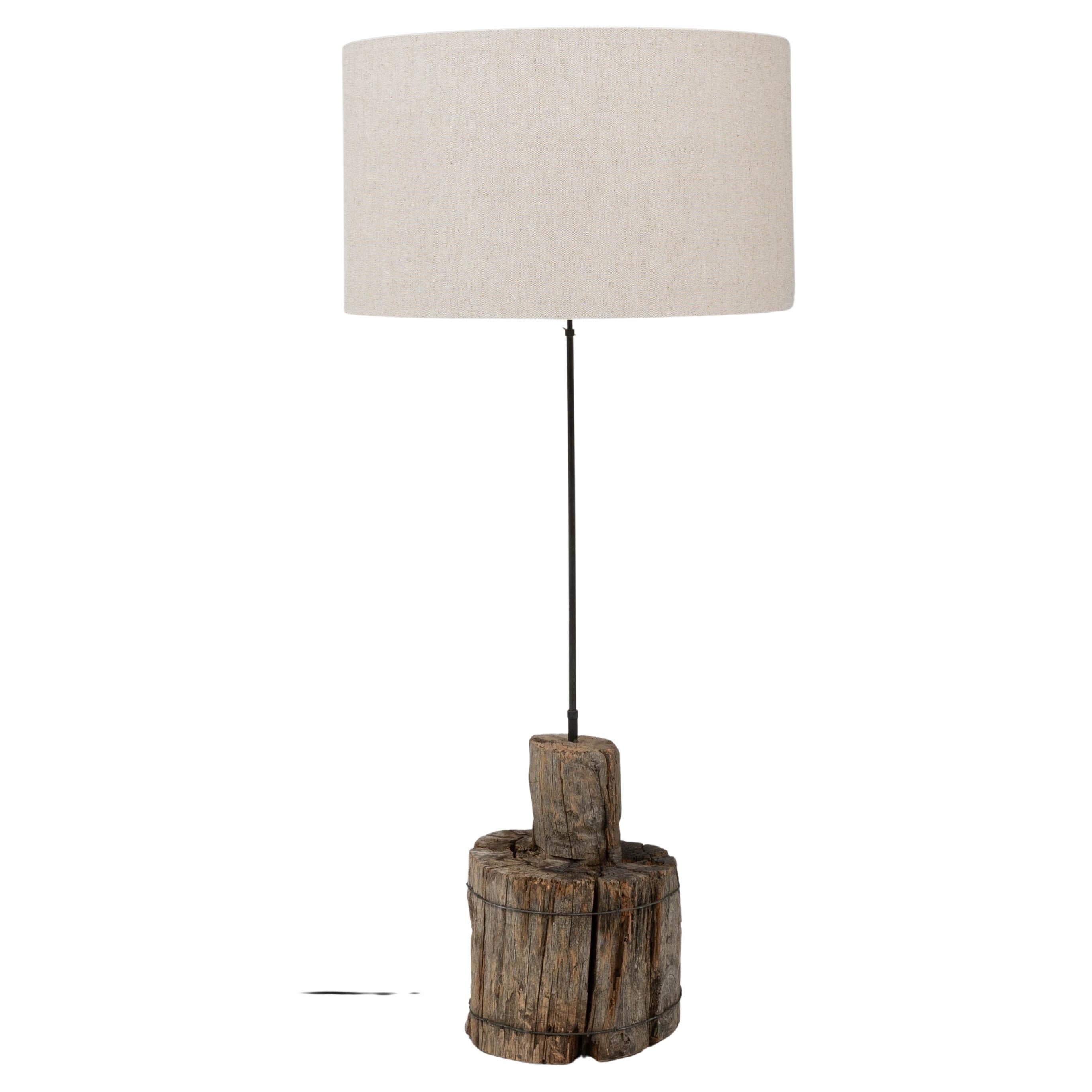 Southern European Wooden Floor Lamp