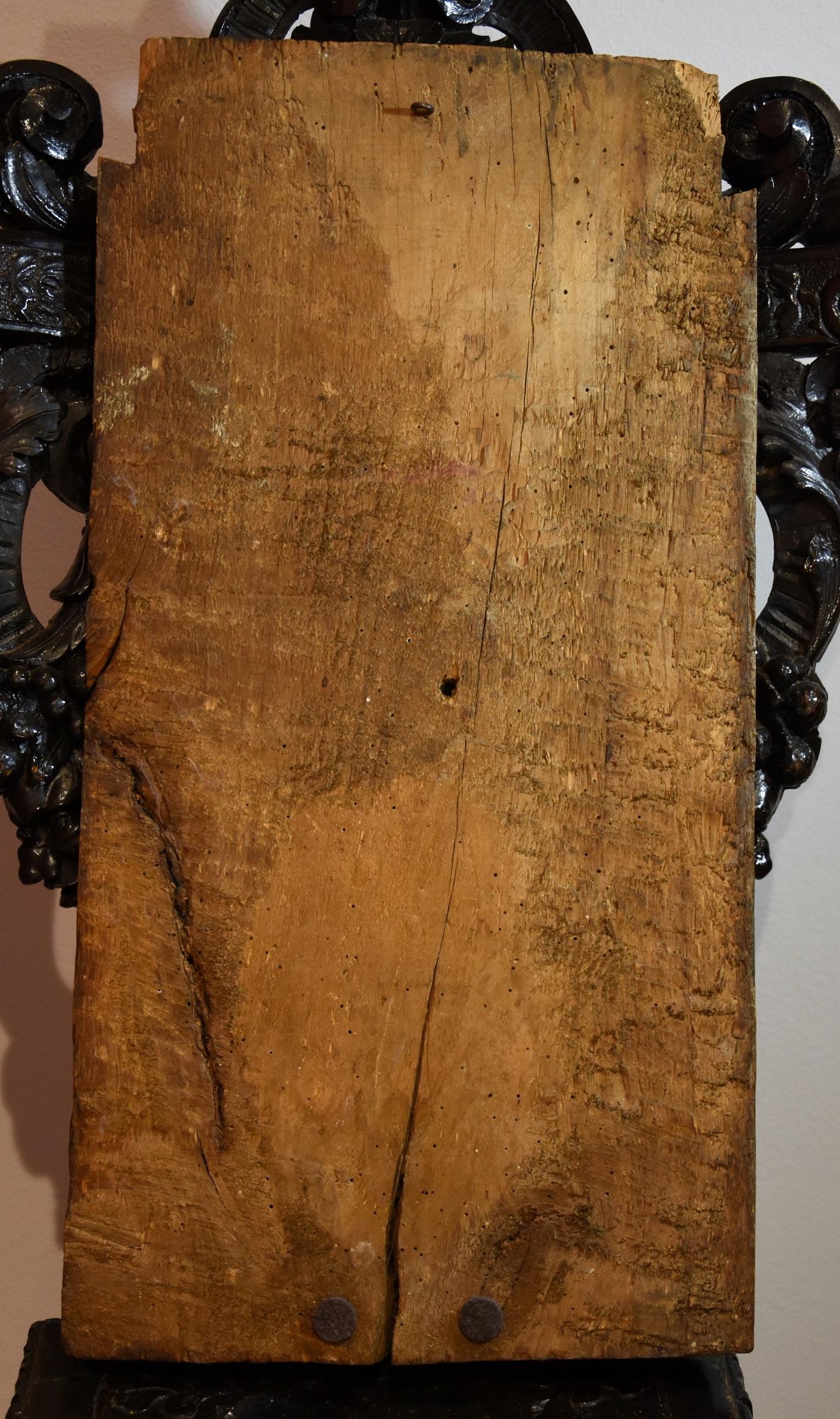 Saint Barbara, Frankreich, 16/17. Jahrhundert, Skulptur, Holz, religiöse, alte Meister, Kunst im Angebot 6