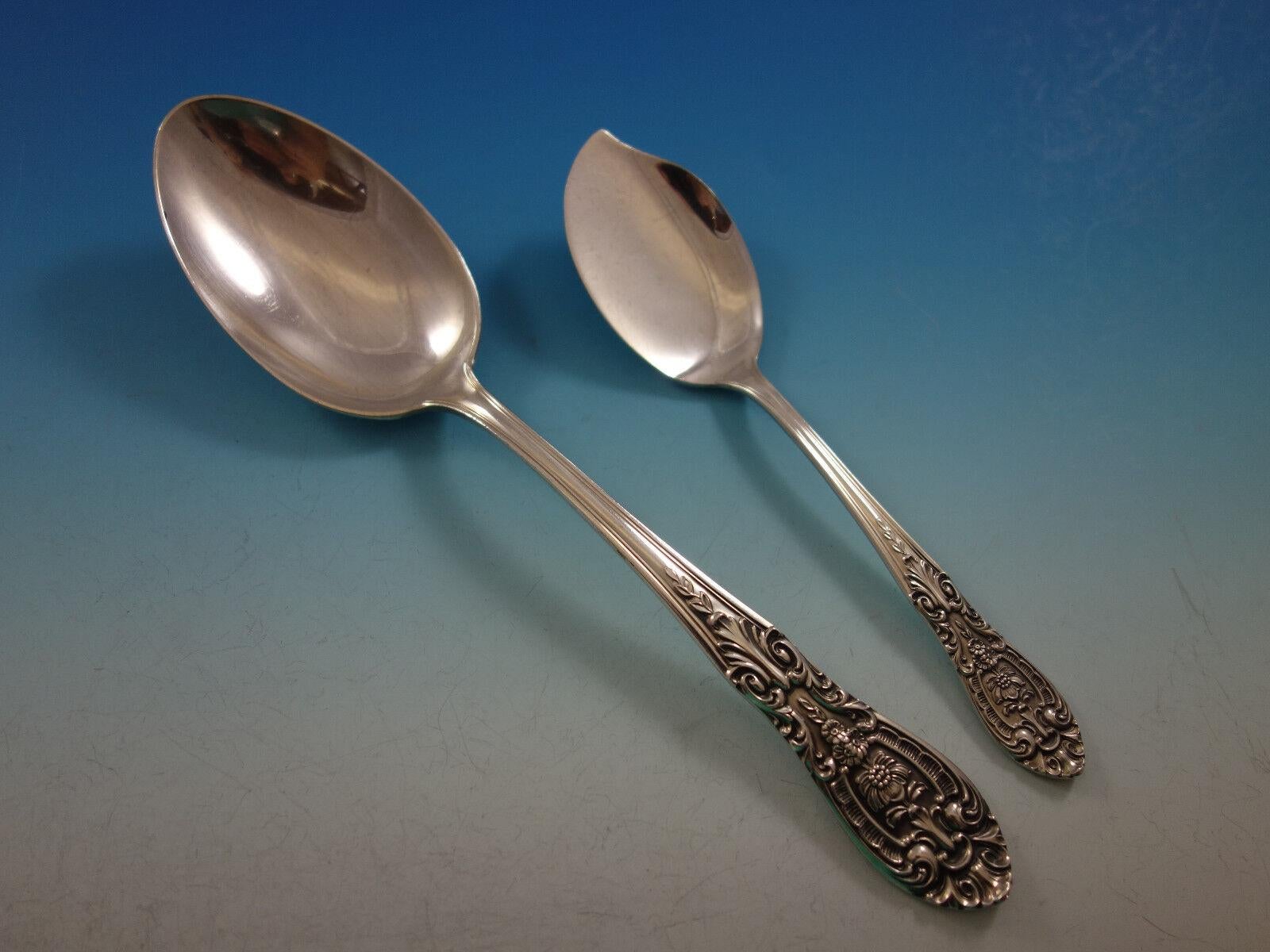 Southern Grandeur by Easterling Sterling Silver Flatware Set Service 37 pieces For Sale 1