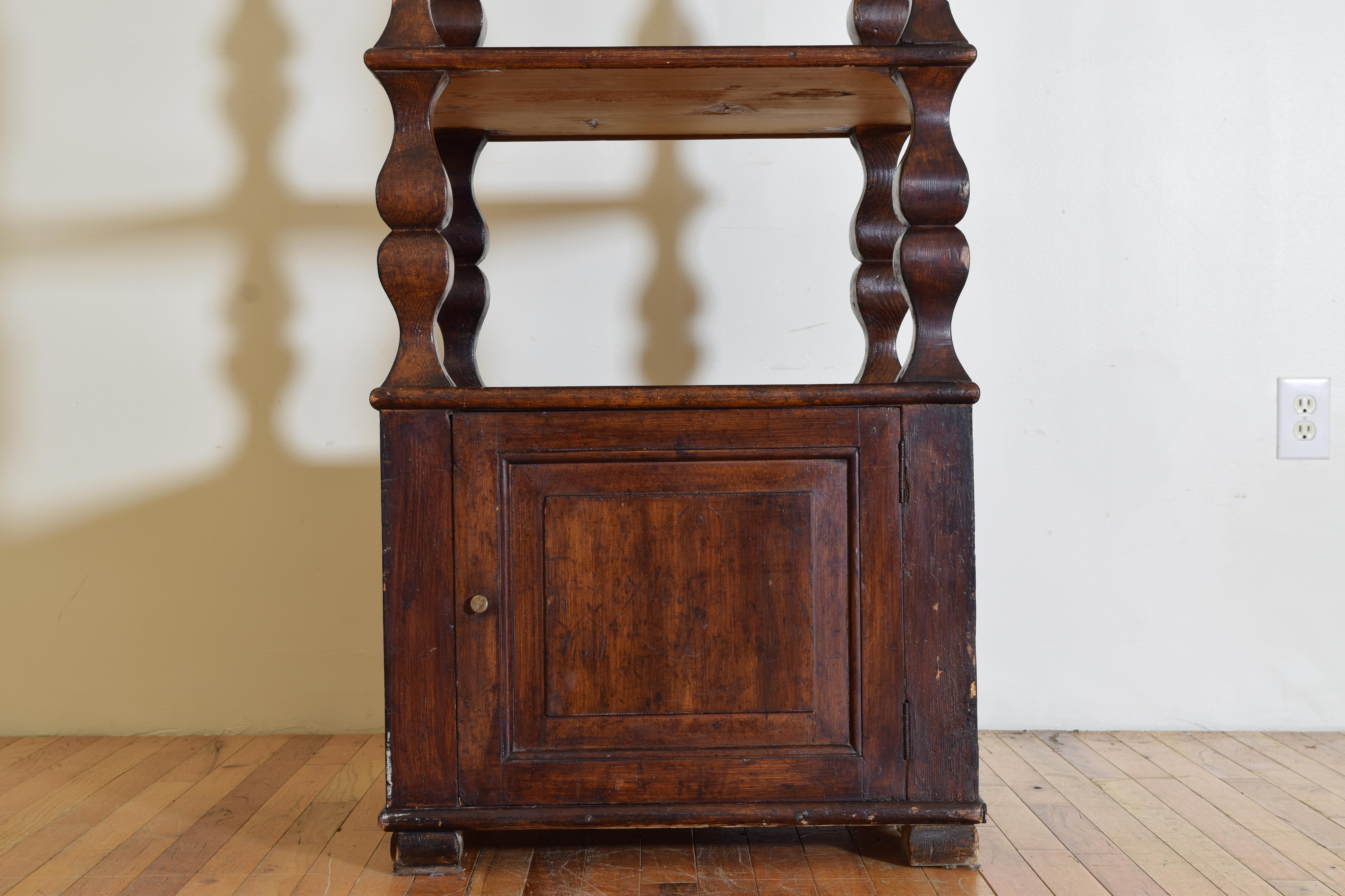 Southern Italian Abete (Fir) LXIV Style Etagere Cabinet, 3rd quarter 19th cen. For Sale 3